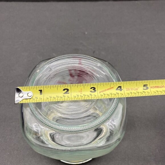 SC State Emblem Glass Jar Snap Lid Palmetto Tree Crescent Moon Storage Tea‎ - Picture 8 of 9